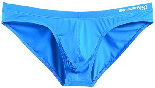 Mendove Men's Nylon Solid Contour Pouch Bikini Swimsuit
