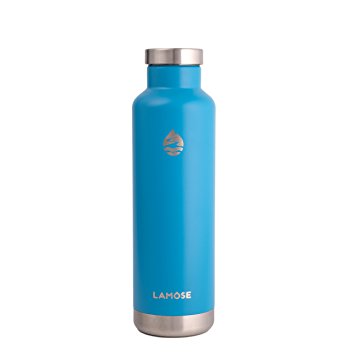 LAMOSE Moraine Insulate Water Bottle | Stainless Steel Sports Water Bottle With BPA Free Steel Lid, No Plastic and Dishwasher Safe, Gift Packaging Included.