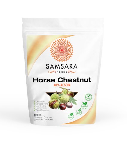 Horse Chestnut Extract Powder - 40% Aescin Extract - (2oz / 57g) POTENT, CONCENTRATED EXTRACT 