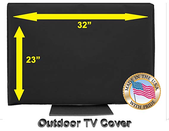OUTDOOR TV COVER (32, Black (Not For Direct Sun))