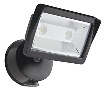 Lithonia Lighting OLFL 14 PE BZ M4 Security LED Dusk-to-Dawn Floodlight, Black Bronze