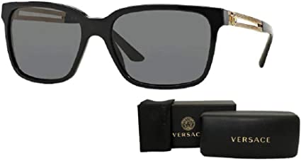 Versace VE4307 Square Sunglasses For Men   BUNDLE with Designer iWear Complimentary Eyewear Care Kit