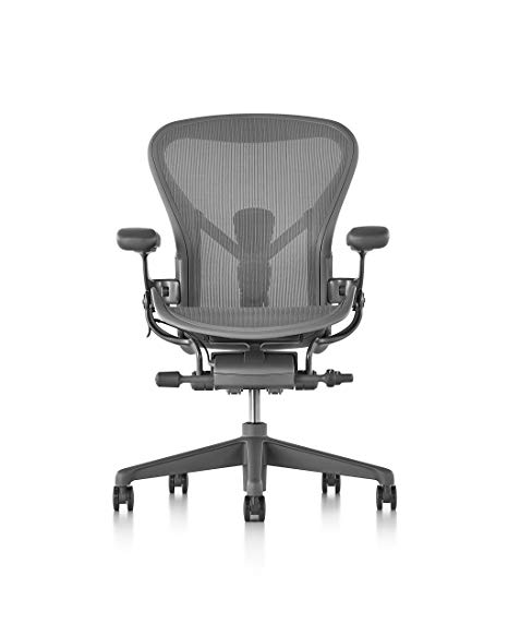 Herman Miller Aeron Chair, Size B, Carbon