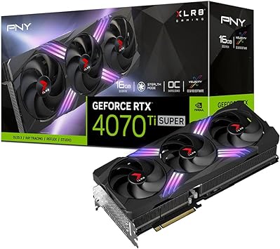 PNY GeForce RTX™ 4070 Ti Super 16GB XLR8 Gaming Verto™ Epic-X RGB™ Overclocked Triple Fan Graphics Card DLSS 3