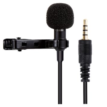 Microphone for Smartphone, Blusmart Omnidirectional Condenser Microphone for iPhone & Android Smartphone, Laptop Macbook, iPad, iPod Touch with Lapel Clip