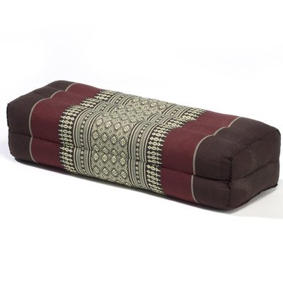 My Zen Home Long Pillow, Brown/Burgundy