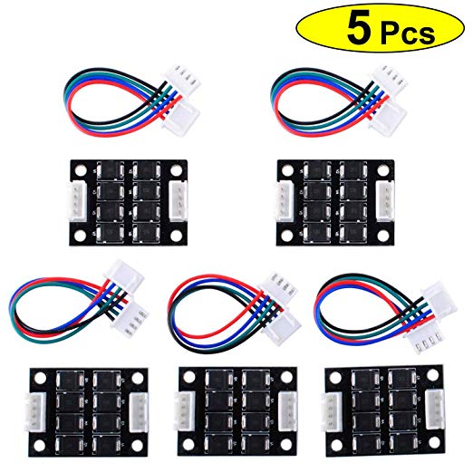 3D Printer Smoother, TL Smoother kit Addon Module for 3D Printer Stepper Motor Drivers Pattern Elimination Motor Clipping Filter (Pack of 5)