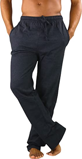 ToBeInStyle Men's Versatile Cool Knitted Relaxed Fit Pajama Sweatpants