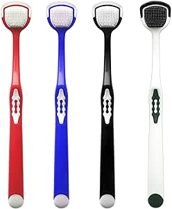 Tongue Cleaner, Tongue Brush, Tongue Scraper, Tongue Cleanser, Tongue Scraper Brush, Tongue Scraper Cleaner, Tongue Brushes, Helps Fight Bad Breath, 4 Tongue Scrapers, 4 Pack