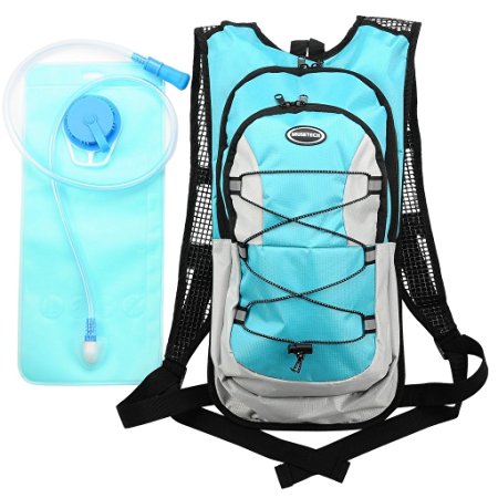 Hydration Pack with 2L Backpack Water Bladder for Hiking Running Biking 4 Colors