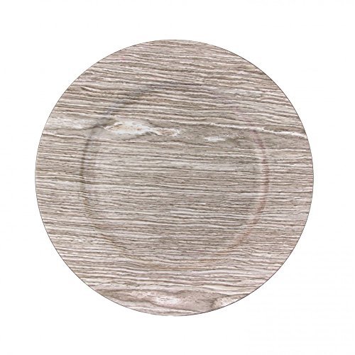 Koyal 4-pack Faux Wood Charger Plates, Birch ™