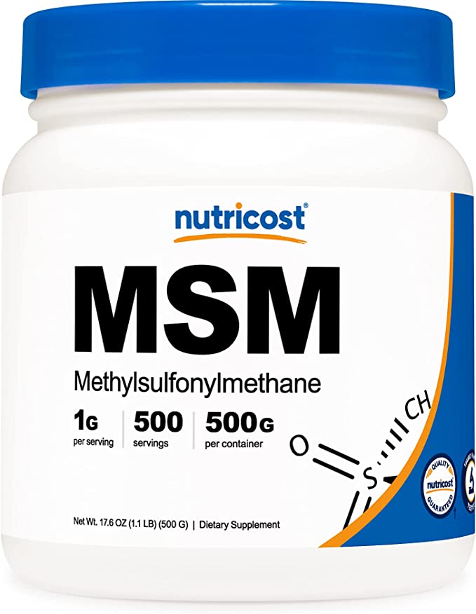 Nutricost Pure MSM Powder 500 Grams (Methylsulfonylmethane)