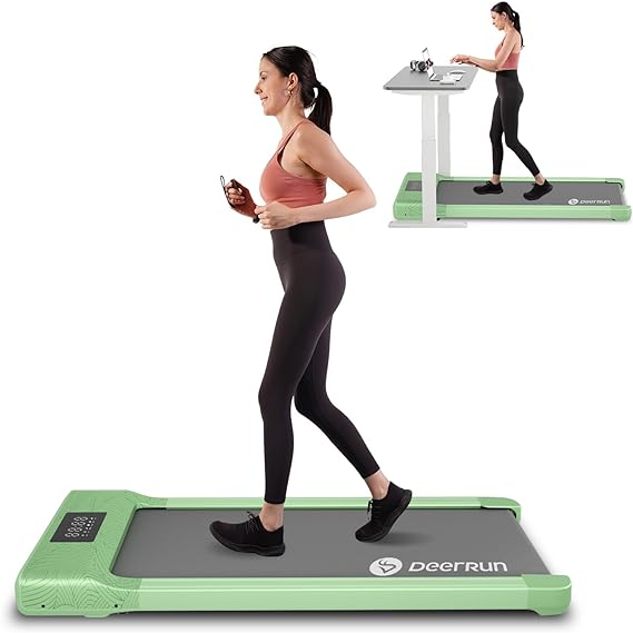 2024 Upgrade Walking Pad, Smart Under Desk Treadmill for Home, No-Assembly Treadmills, APP/Remote Control, LED Display, Walking Jogging Machine, 300 lbs Capacity