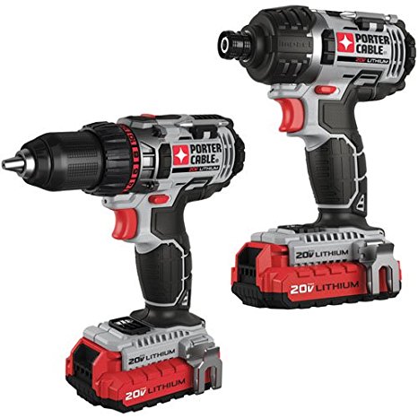 PORTER-CABLE Pcck602L2 20V Max Lithium 2 Tool Combo Kit