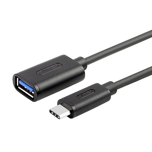 Unitek USB 30 Type C to Standard Type a USB 30 Female Charge and Data Adapter Cable 20cm for Usb-c Devices Apple New Macbook Chromebook Pixel Nokia N1 Tablet Mobile Phones and Other Type-c Device