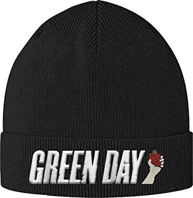 Green Day Logo Grenade Beanie Hat