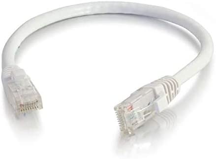 C2G 0.3M WHITE CAT6 Ethernet Gigabit Lan Network Cable (RJ45) Patch cable, UTP, compatible with CAT.5, CAT.5e and CAT.7.