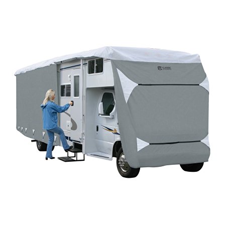 Classic Accessories OverDrive PolyPRO 3 Deluxe Class C RV Cover, Fits 20' - 23' RVs - Max Weather Protection with 3-Ply Poly Fabric Roof RV Cover (79263)
