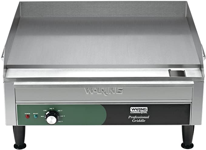 Waring Commercial WGR240X 240-volt Electric Countertop Griddle, 24-inch