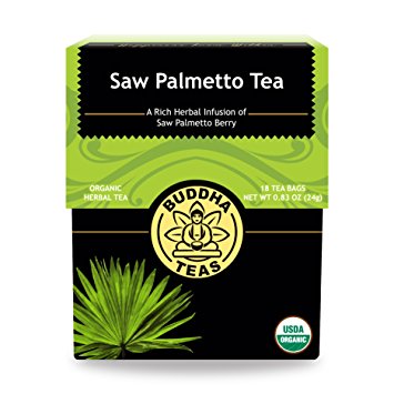 Organic Saw Palmetto Tea - Kosher, Caffeine Free, GMO-Free - 18 Bleach Free Tea Bags