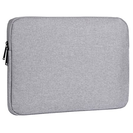 Waterproof Laptop Sleeve Case AFILADO Protective Travel Pouch Bag for 13 - 13.3 Inch MacBook Air MacBook Pro Retina, 12.9 Inch iPad Pro, Ultrabook Acer Asus Dell HP Chromebook (Grey)