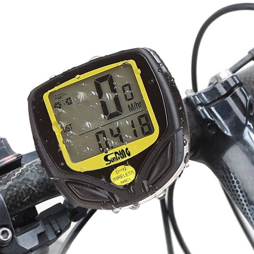 TT-life® Multi Functions Wireless Cyclocomputer, Waterproof Cycling Bike Odometer Bycicle Speedometer