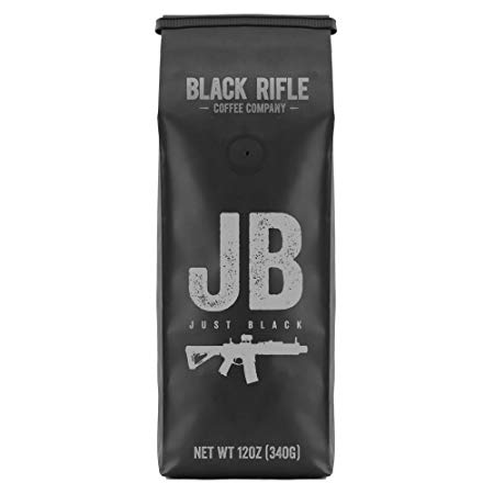 Black Rifle Coffee Company, Just Black Coffee, Dark Roast, Ground 12 oz Bag