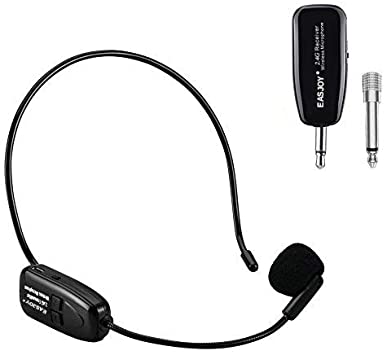 2.4G Wireless Microphone Headset Mic For Voice Amplifier,Speaker, Karaoke, Computer, Teaching, Meeting,Yoga, Singing