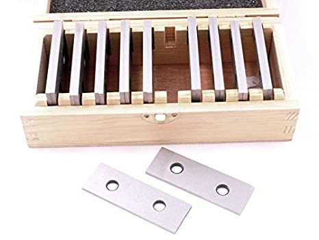 HHIP 3900-3012 10 Pair 1/8 Precision Parallel Set, 1/8" x 3", Wooden Case