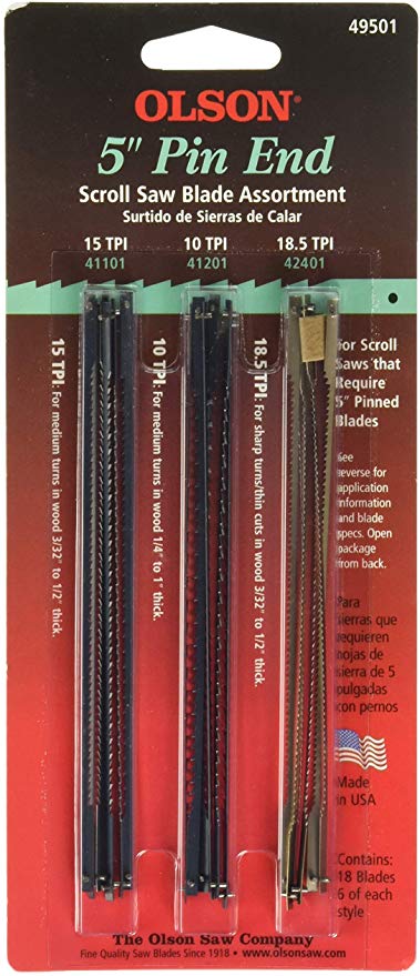 Olson SA4950 18-Pinned Scroll Blades