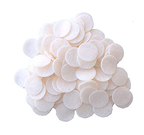 Playfully Ever After 1 Inch Off-White Cream 100pc Felt Circles