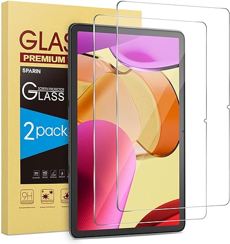 SPARIN 2 Pack Upgraded Screen Protector for Fire Max 11 Tablet 2023 Released (11 inch), Tempered Glass Film Guard with Camera-hole Cutout, Maximum Coverage