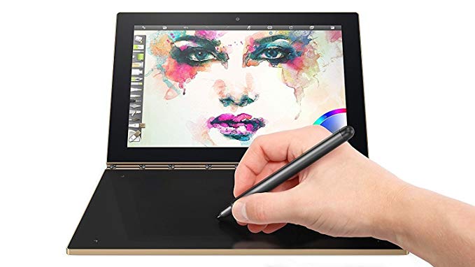 Lenovo Yoga Book 10.1" 2 in 1 Convertible Full HD IPS Touchscreen Laptop/Tablet with Pen Stylus - Intel Quad-Core x5-Z8550, 4GB RAM, 64GB SSD, Halo Keyboard, 802.11ac, Bluetooth, Android- Gold