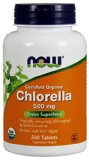NOW Foods Organic Chlorella 500mg  200 Tablets