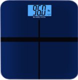 BalanceFrom High Accuracy Premium Digital Bathroom Scale with 36 Extra Large Dual Color Backlight Display and Smart Step-On Technology NEWEST VERSION Blue