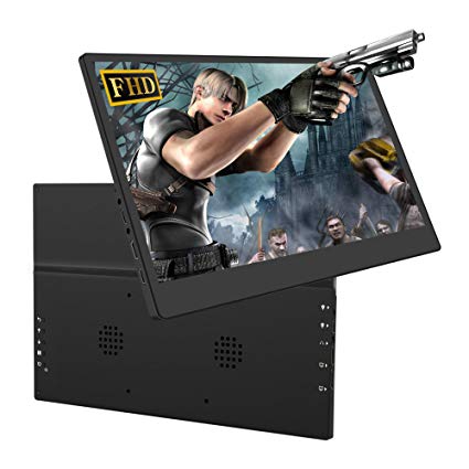 UPERFECT Computer Monitor 12.5 Inch Monitor Screen Ulta-Slim 1920x1080 Second Display 16:9 External Display Built-in Speaker Gaming Monitor Fit for HDMI/USB/DC Raspberry Pi Switch PS3 PS4 Xbox 360 PC