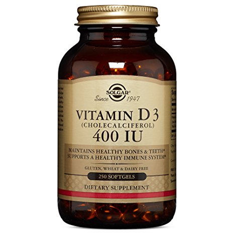 Solgar - Vitamin D3 (Cholecalciferol) 400 IU, 250 Softgels