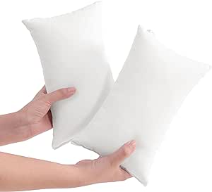 NTBAY Tiny Pillows, Down Alternative 7"x11" Microfiber Mini Pillows for Travel, Pets, Soft Machine Washable Small Pillows for Neck, Wrist, Lumbar and Knee, White