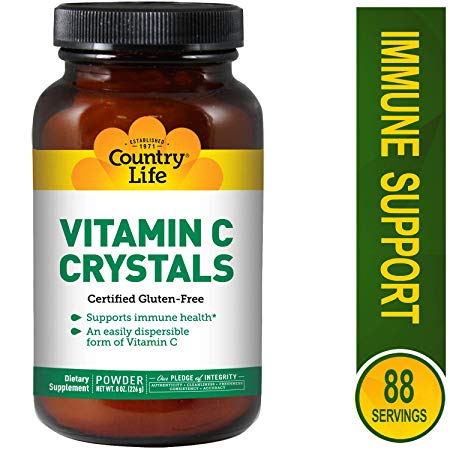 Country Life Vitamin C Crystals, 8-Ounce