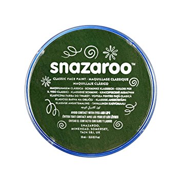 Snazaroo 1118455 Classic Face Paint, 18ml, Dark Green
