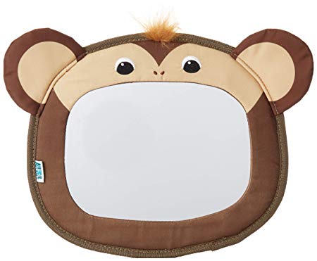 Animal Planet Baby Backseat Mirror for Car - View Infant in Rear Facing Car Seat, Peach Money, Child Toddler Travel