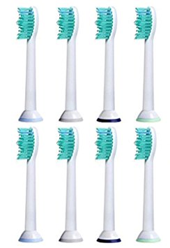 Toothbrush Replacement Heads for Phillips(8 Packs), Aiskki Electric Brush Heads for Phillips Sonicare ProResults/2 Series/3 Series/DiamondClean/HealthyWhite/EasyClean and More