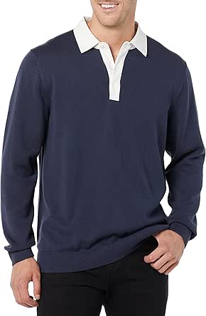 Amazon Essentials Men's Rugby Sweater