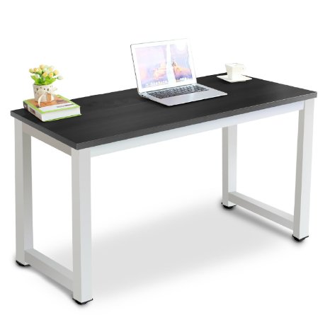 Tribesigns Modern Stylish Computer Desk PC Laptop Study Table Workstation for Home Office, Black
