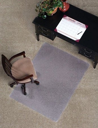 Mat Depot Standard Straight Edge Chair Mat, Non-Beveled, 36x48 inches, 1/8" thick, Clear