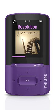 Philips SA4VBE08VN/12 Vibe 8GB Portable MP4 Player - Violet