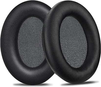 SOULWIT Earpads Cushions Replacement for Sennheiser HD201 HD201S HD180 HD418 HD419 HD421 HD428 HD429 HD438 HD439 HD448 HD449 Headphones, Ear Pads with Softer Protein Leather, Noise Isolation Foam