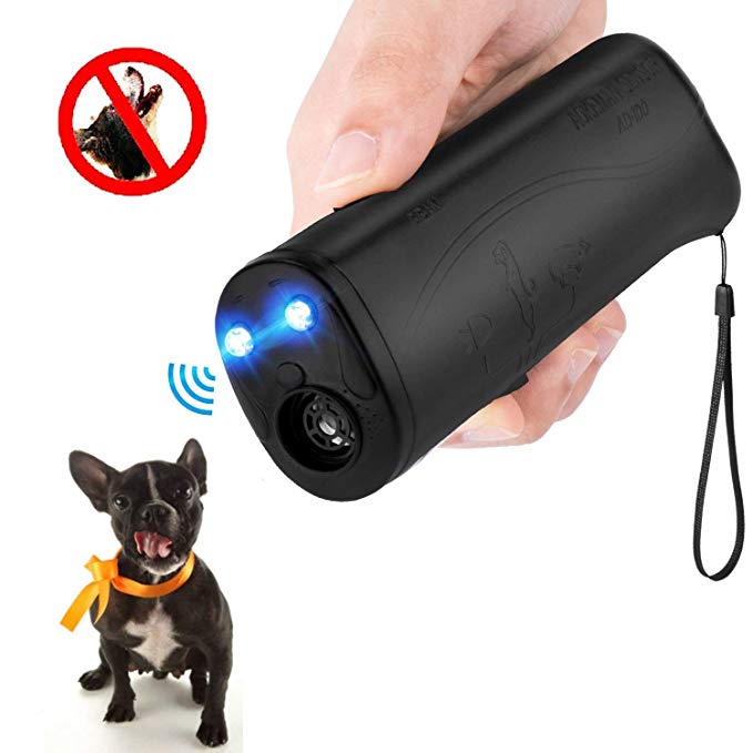 MEIREN Ultrasonic Dog Repeller and Trainer Device 3 in 1 Anti Barking Stop Bark Handheld Dog Training Device