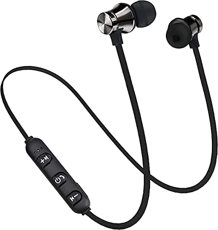 Wireless Earbuds,Bluetooth Headphones,in-Ear Extra Bass Headset/with mic for Phone Call, Neckband,5 Hours of Listening Time,for Android/iPhone,Black