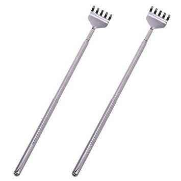 COSMOS 2 Pcs Portable Extendable Back Scratcher Massager / Hand Massager